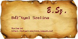 Bátyel Szelina névjegykártya